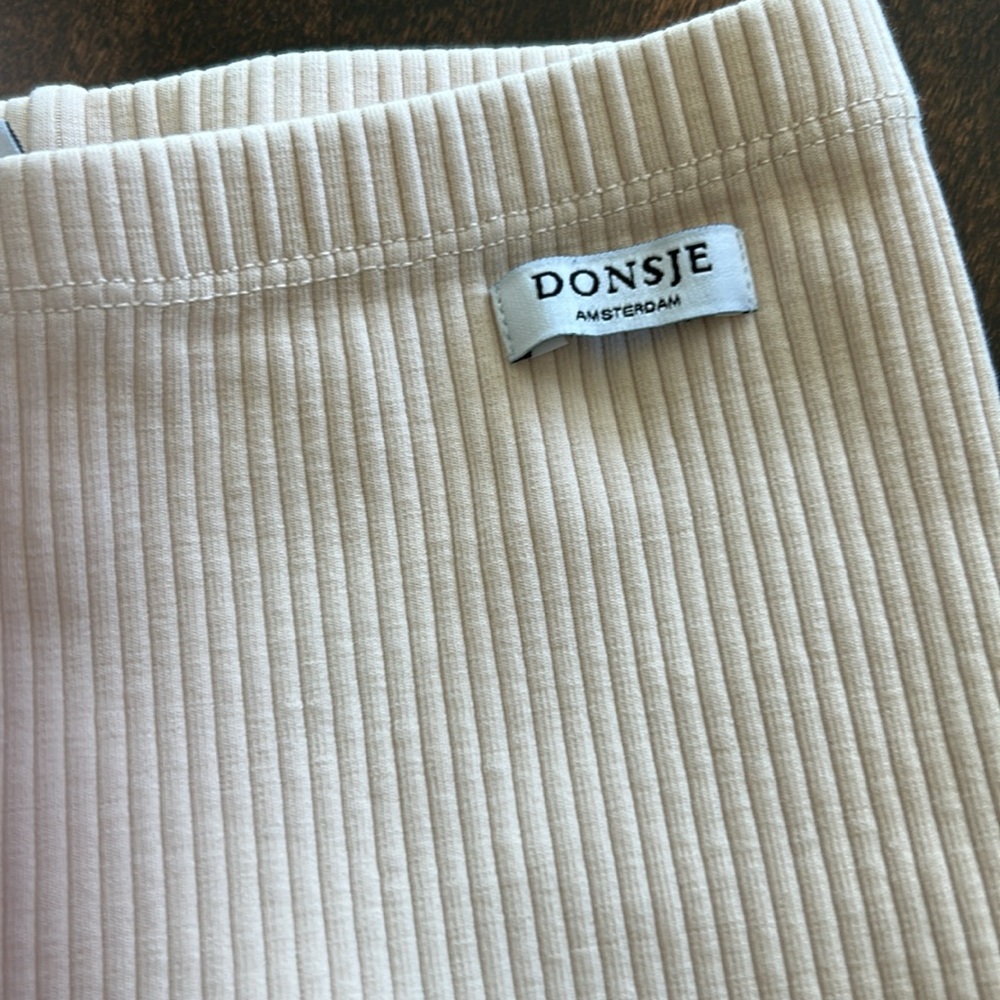 Kids Cream Ribbed Bottoms - Picture 3 of 4